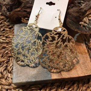 Brushed Gold Earrings